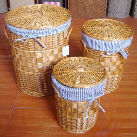  Wicker Laundry Basket (Panier à linge en osier)