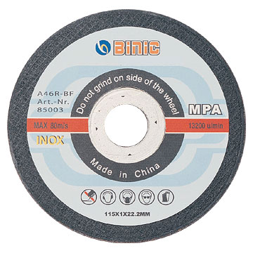  Resin Bonded Inox Cutting Wheel ( Resin Bonded Inox Cutting Wheel)