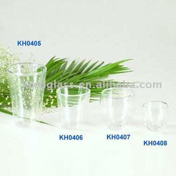  Borosilicate Double Wall Glass Cups (Боросиликатное двойными стенками стеклянных стаканчиков)