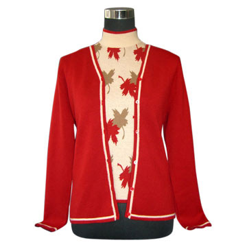  Ladies` Worsted Color-stripe V-neck Cashmere Cardigan (Ladies `peignée Color-rayure col V cachemire Cardigan)