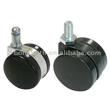  40mm / 50mm Furniture Casters Without Hood (40mm / 50mm Roulettes Meubles sans cagoule)