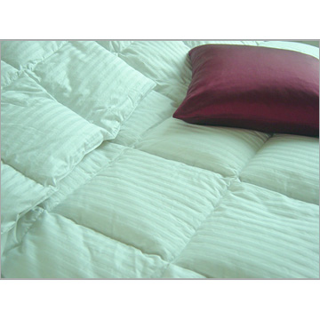  Damask Stripe Down Filled Comforter