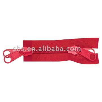  2 Ways Open End Nylon Zipper ( 2 Ways Open End Nylon Zipper)