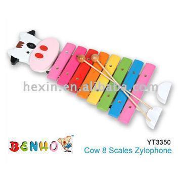 Color Cow 8 Note Xylophone (Couleur de la vache 8 Note Xylophone)
