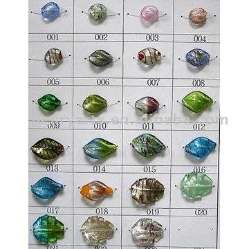  Glass Foil Beads (Perles en verre Foil)