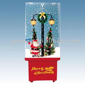  48.5cm Christmas Snow Cube with Lamps (48.5cm Christmas Snow Cube с лампами)