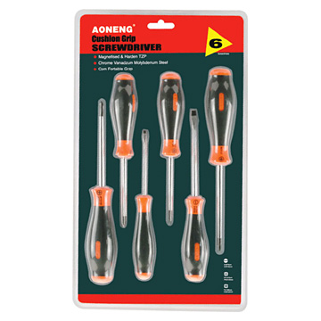  Cushion Grip Screwdriver Set - 6pcs (Cushion Grip Отвертка Комплект - 6pcs)