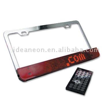  LED License Message Display Frame (Светодиодные лицензии Дисплей сообщений Frame)