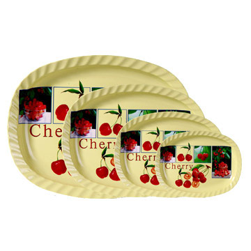 Cherry Oval Teller und Tabletts (Cherry Oval Teller und Tabletts)