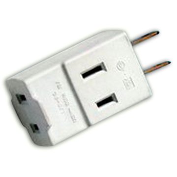  2-Wire Outlet to Three 2-Wire Ungrounded Outlets