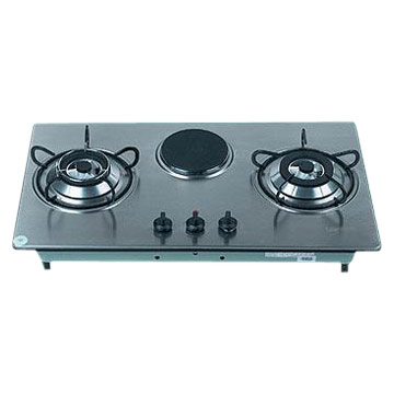  Three Burner 2-in-1 Gas and Electric Stove ( Three Burner 2-in-1 Gas and Electric Stove)