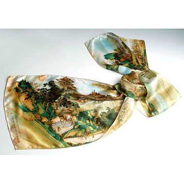  Silk Satin Scarf (En satin de soie Foulard)