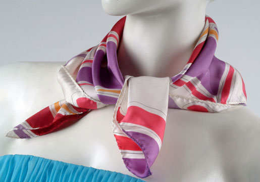  Silk Printed Scarf (Шелковый шарф Печатный)