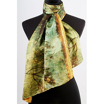  Silk/Wool Printed Scarf (Шелковые / шерсть Печатный Шарф)