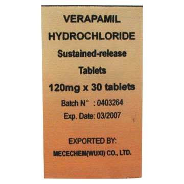  Verapamil Hydrochloride Tablet (Верапамил гидрохлорид планшетный)