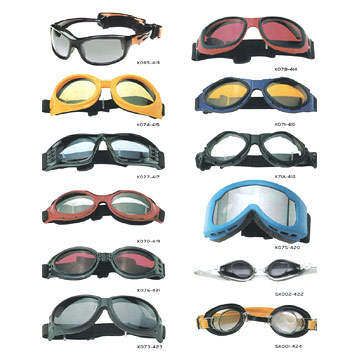  Skiing Goggles, & Swimming Goggles (Lunettes de ski, & Lunettes de natation)