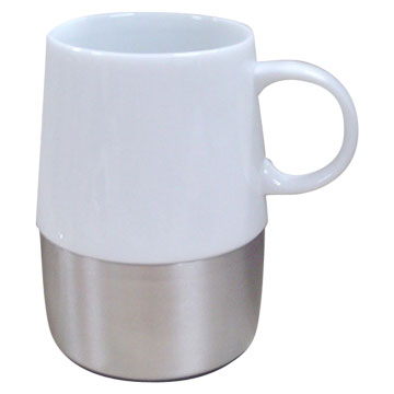  Hot Ceramic Mug with Stainless Steel Base ( Hot Ceramic Mug with Stainless Steel Base)