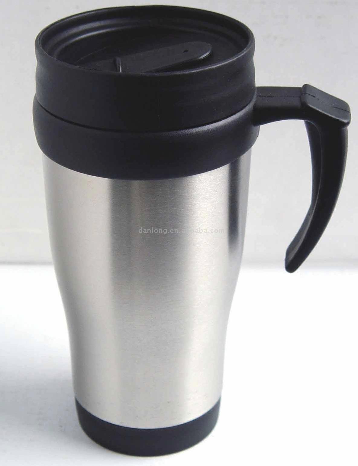  Outer Stainless Steel Inner Plastic Travel Mug (Extérieure en acier inoxydable intérieur en plastique Voyage Mug)