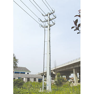  Dual-Line Terminal Power Pole (10kV) (Dual-Power Line Terminal Pole (10kV))