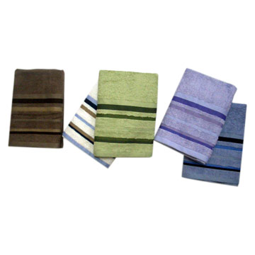  Beautiful Sateen Stripe Bath Towel (Beautiful Satin Stripe Serviette de bain)