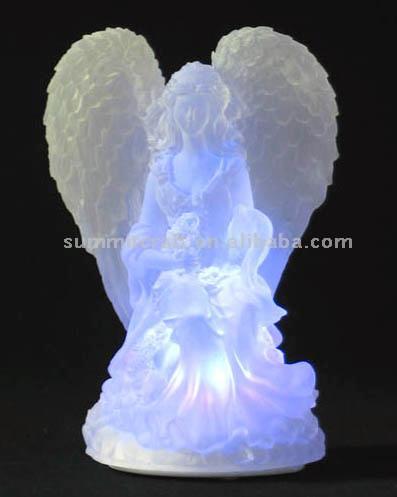  LED Polyresin Figurine of Angel