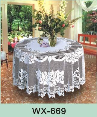  Warp-Knitting Table Cloth (Основовязальных Скатерть)