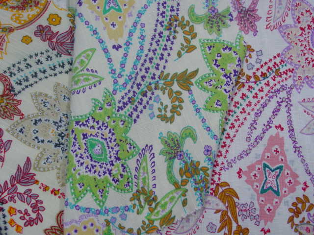  T/R Slub Fabric with Printing (with Spandex) (T / R Slub ткань с печатью (при Spandex))