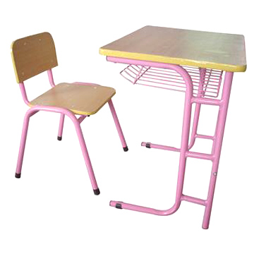  Student`s Desk and Chair Set (Бюро студенческих и председатель Установить)