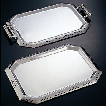  Stainless Steel Round Gallery Tray (Нержавеющая сталь круглого Галерея лоток)