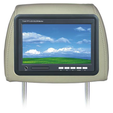  7" Headrest LCD with Pillow (7 "LCD avec appui-tête d`oreiller)