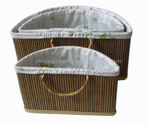  Bamboo Laundry Basket (Bambou Panier à linge)