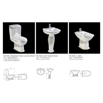  Ceramic Sanitary Ware (KB-006) (Céramique Sanitaires (KB-006))