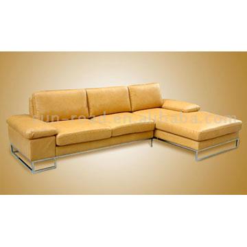  Classical Leather Sofa(SR458) (Canapé en cuir classique (SR458))