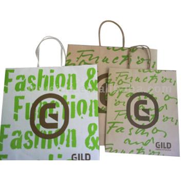  Kraft Paper Bag, Paper Shopping Bag, Gift Bag, Recycle Carrier Bag
