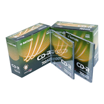  CD-R 80min-10 Slim CD Cases & Paper Box