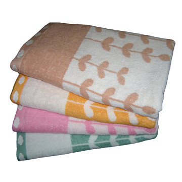  Printed Jacquard Towels (Imprimé Serviettes Jacquard)