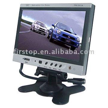  7" Headrest Monitor with Game (7 "Appui-tête Moniteur Game)