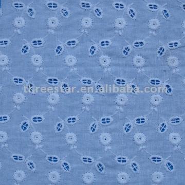  Cotton Fabric with Embroidery (Хлопчатобумажные ткани с вышивкой)