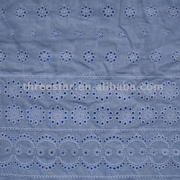  Cotton Fabric with Embroidery (Хлопчатобумажные ткани с вышивкой)