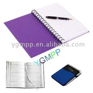  Note Books and Diary with Clients` Logo (Note Livres et Diary avec logo des clients)