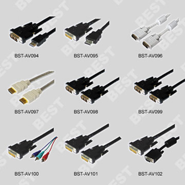  DVI Cables and HDMI Cables (Câbles DVI et HDMI Cables)