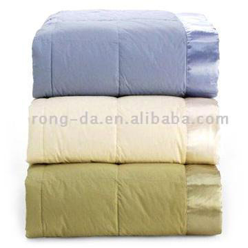  Down Blankets with Satin Bindings (Down Couvertures avec des liaisons en satin)