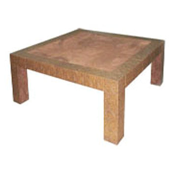  Faux Leather Square Table (L) (Faux carré en cuir de table (L))