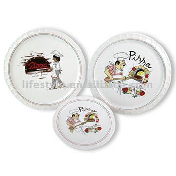  5pc Pizza Plate Sets