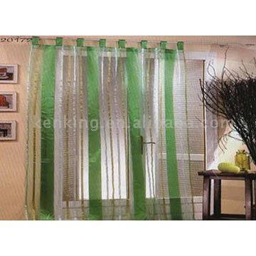 banded curtains