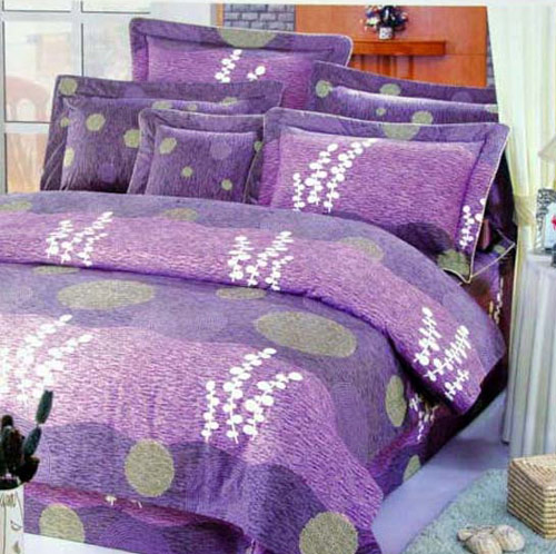  4pc Brushed and Printed Bedding Set (4pc щеткой и печатная Комплекты постельных принадлежностей)