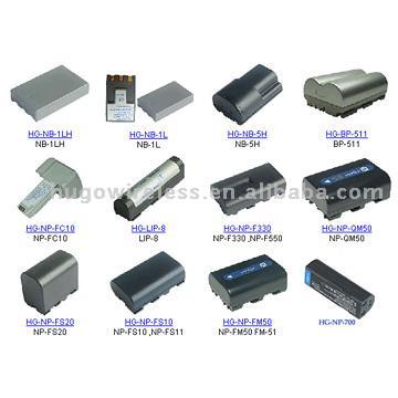  Batteries for Digital Camera & Camcorder (Batteries for Digital Camera & Camcorder)