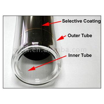  Glass Evacuated Solar Collector Tube (Verre solaire Capteur à tubes sous vide)