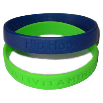  Silicone Rubber Wristbands (Bracelets caoutchouc de silicone)