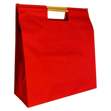  Nylon Shopping Bag with Wooden Handles (Nylon Panier avec poignées en bois)
